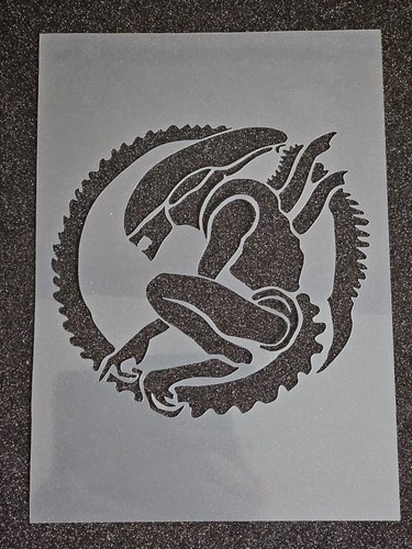 Alien xenomorph stencil - alien,