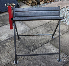 Saw Horse Log Holder  Folding Metal With Pivoting Chainsaw Clamp Pickup Preston