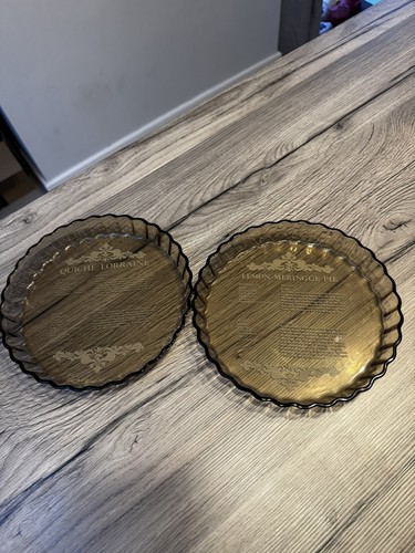 Vintage arcopal smoked glass - smoked,