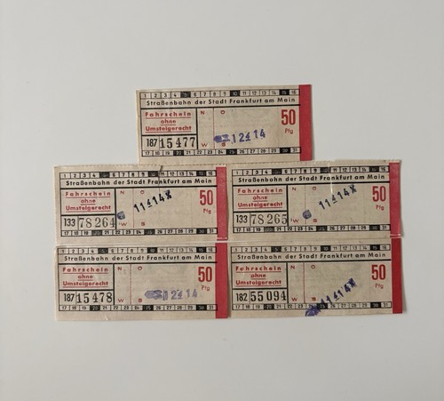 Vintage tram ticket from - tram,