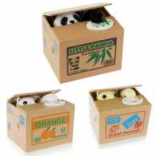 Panda Stealing Coin Money Cat