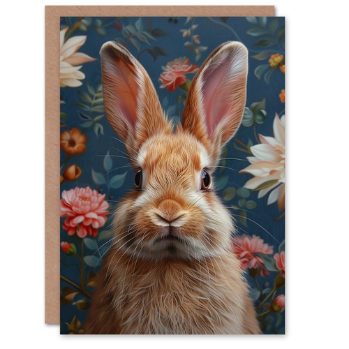 Birthday card cute - birthday, bunny