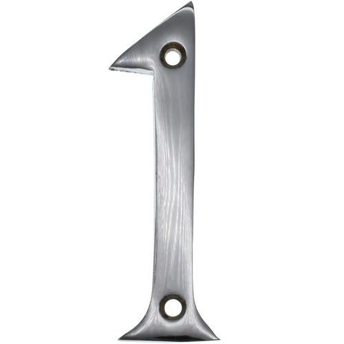 Chrome door numbers 75 mm - 3",