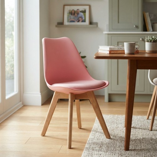 Modern pink side - pink, chairs