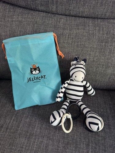 Jellycat zoot zebra rattle - jellycat,