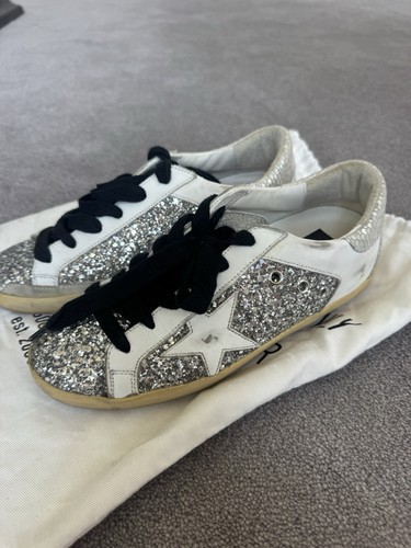 Golden goose glitter trainers - golden,