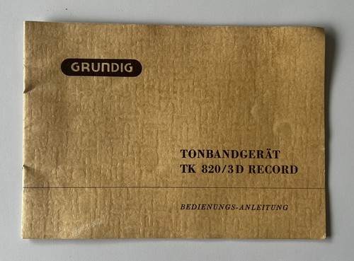 Grundig 820 tape - 820/3d,
