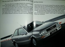 Audi Coupe Brochure 1988 - 2.2E Quattro Quattro 20V
