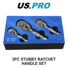US PRO 3pc STUBBY RATCHET