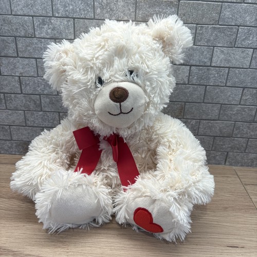 Asda teddy bear white soft - white,