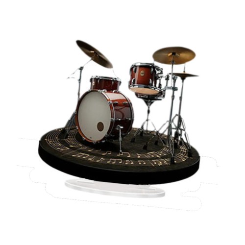 Drum set decoration - 2d, acrylic