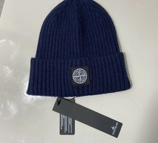 Men's Stone Island Navy Blue Beanie