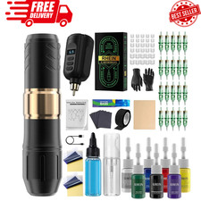 Tattoo Gun Kit Wireless Rotary