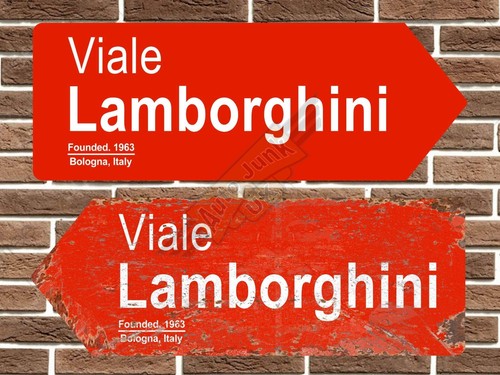 Lamborghini viale metal road - viale,