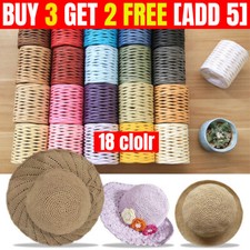 200M/Roll 100%Raffia Straw Yarn Hand Crocheting Yarn For Diy Handmade Hats Bags