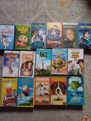 Disney vhs video tapes bundle - vhs,