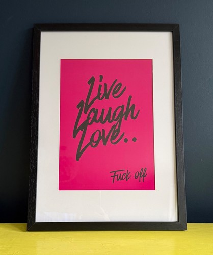 Framed mounted print with - mounted,