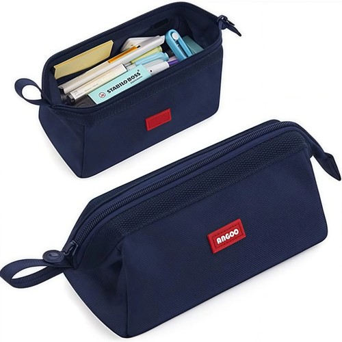 Black pencil case large - black,
