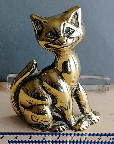 Collectable vintage brass - vintage, cat