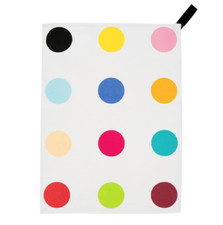 rare silkscreen design by DAMIEN HIRST - Spot (2012) tea towel Other Criteria m
