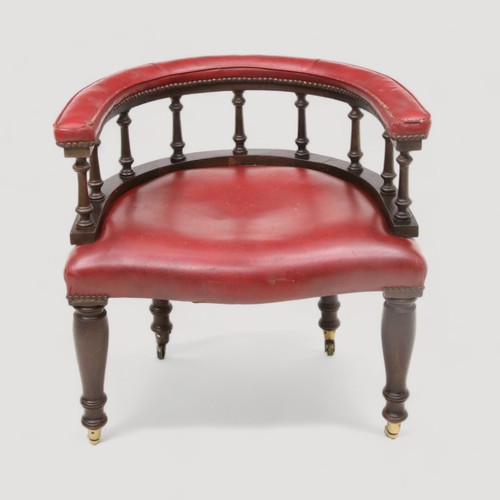Antique studded red leather - studded,