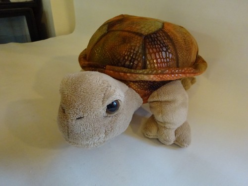 Brown sea turtle soft - soft, toy