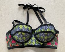 Wolf & Whistle Multicoloured Print Bikini Top 34D *NEW NEVER WORN*