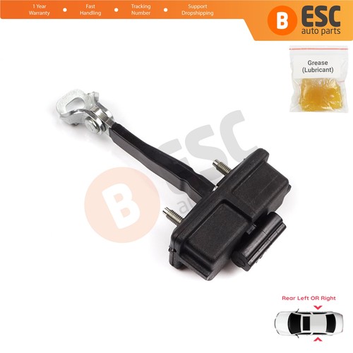 Rear door hinge stop - door,