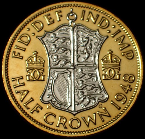 Half crown 1948 george vi - half,