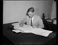 Photo:1935 Man at Desk Writing