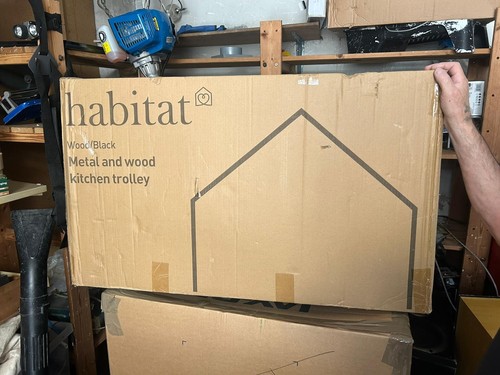 Habitat metal and wood kitchen - and,