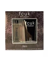 FCUK ANCIL. FRICTION HIM Giftset A/S 100ML+SG 200ML - Damaged box
