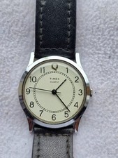 Vintage Timex Q Men Silver