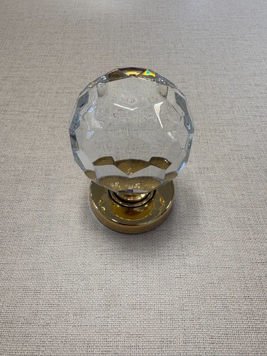 Crystal faceted mortice - faceted, knobs