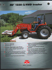 Massey Ferguson MF 1250-2/4WD Compact Tractor Brochure Leaflet