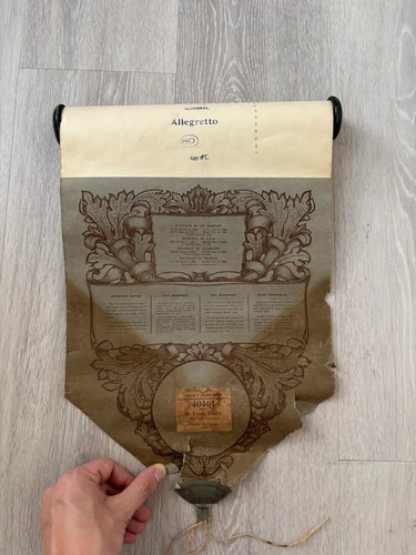Vintage note pianola roll - 88,