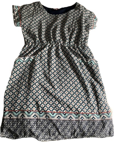 Ladies geometric print dress - print,