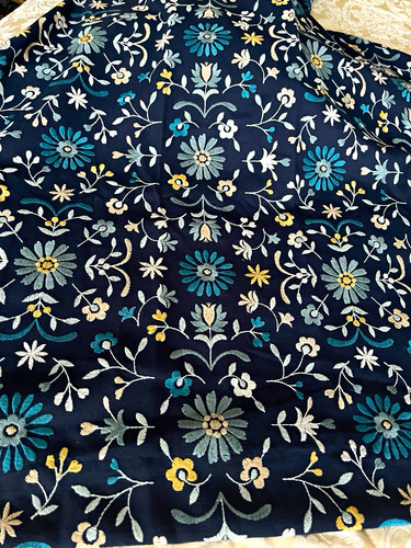 Dunelm folk floral embroidered - dunelm,