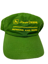 John Deere Mowers & More Hat Cap Strapback Green Lawn Tractors Riding Mowers JD1
