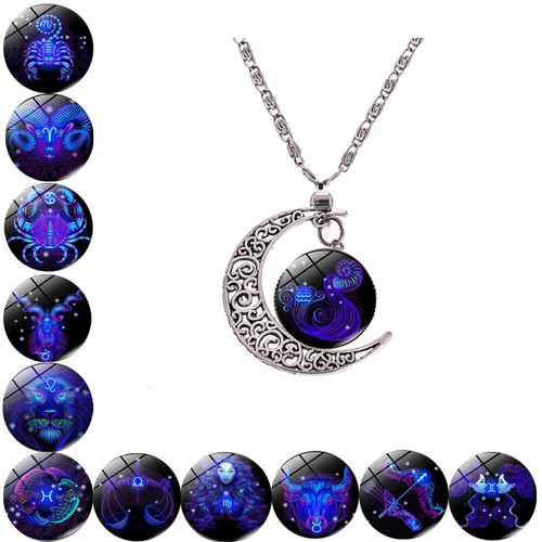 Necklace moon zodiac astrology - necklace,