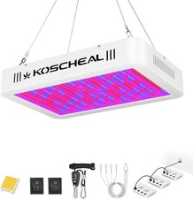 KOSCHEAL 1200w LED Plant Grow Light Full Spectrum Daisy Chain with Samsung LEDs