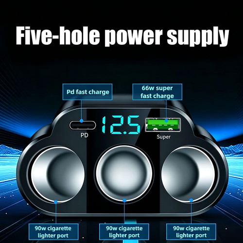 Port car charger - charger, 66w