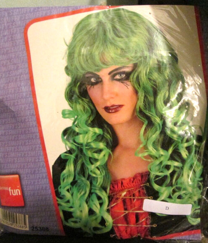 Long curley green siren - curley,