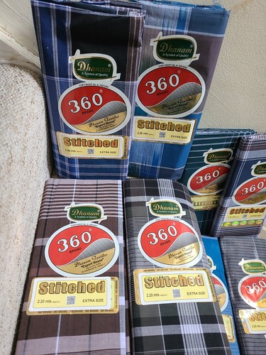 Bangladeshi cotton lungi - cotton, 100%