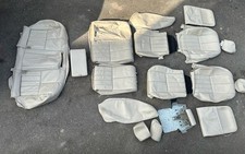 Jaguar S-Type seat squab leather covers + plastic trims in Light / Sand colour.