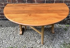 Ercol Gate Leg Table Solid Elm .Model 610