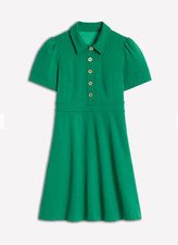 Boden Nicolette Ponte Shirt Dress-Bear Grass Regular / 8 NEW GREEN RRP £99.00