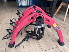 Saris Bones Red Boot-Mounted 3-Bike Car Rack