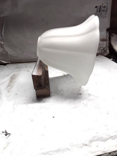 Glass lamp shade tulip shaped - lamp,