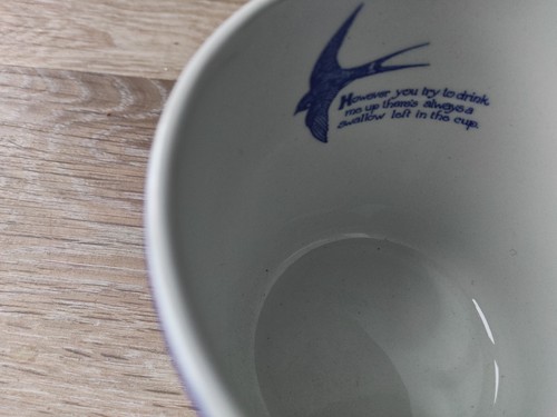 Vintage mug blue spode - mug,